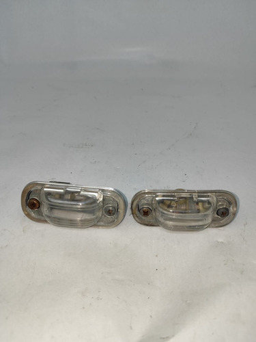 Par Lente Luz Lanterna Placa Vw Gol Voyage Quadrado 80/96
