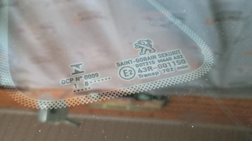 Vidro Janela Fixa Esquerda Peugeot 2008 2015/.. Usado 25901