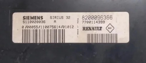 Módulo Injeção Renault 1.6 16v S110020036a 8200096366