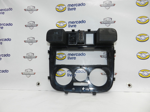 Moldura Painel Central Botão Alerta Vw Gol G4 Com Detalhe