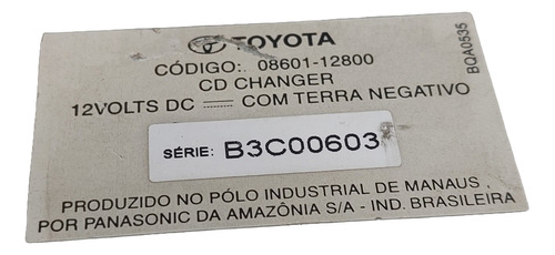 Rádio Original Toyota Rav-4 Ano 2004 A 2012