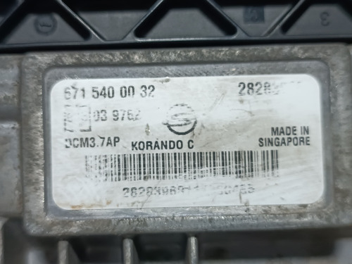 Modulo Injeçao Motor Ssangyong Korando 2.0 2010 2015
