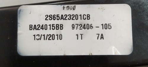 Máquina Vidro Elétrica Dianteira Esquerda Ford Fiesta 03/12