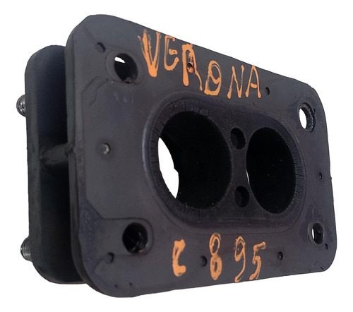 Flange Base Baquelite Carburador Escort Gol Cht 1.6 Ap 1.8