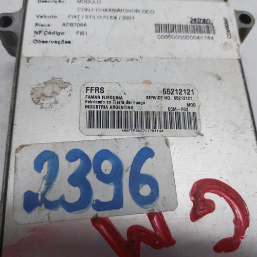 Módulo Injeção Stilo 1.8 8v Flex 2004 A 2008 Cód. 55212121