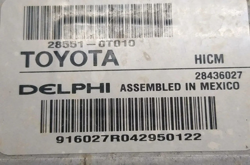 Módulo Relé Bico Injetor Toyota Corolla 1.8 285510t010
