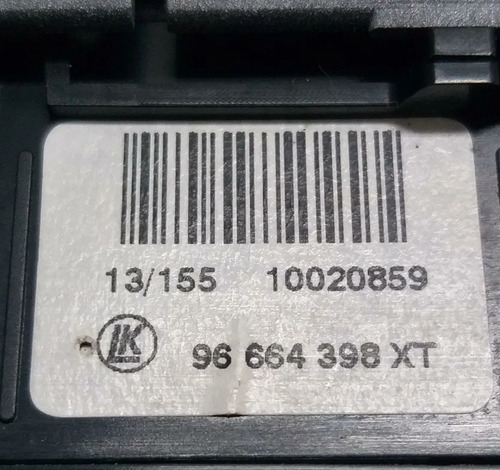 Comando Botão Alerta Peugeot 308 408 2013 A 2014 96664398xt
