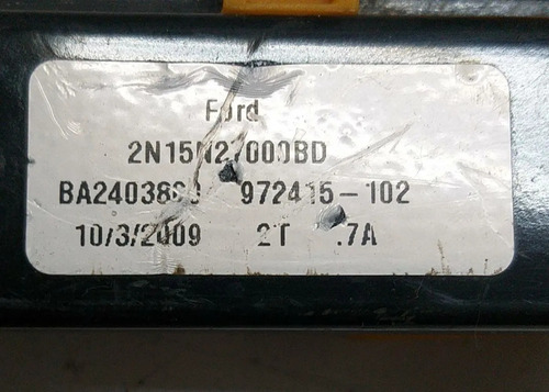 Maquina Vidro Elétrica Dianteira Direita Ford Fiesta 03/12