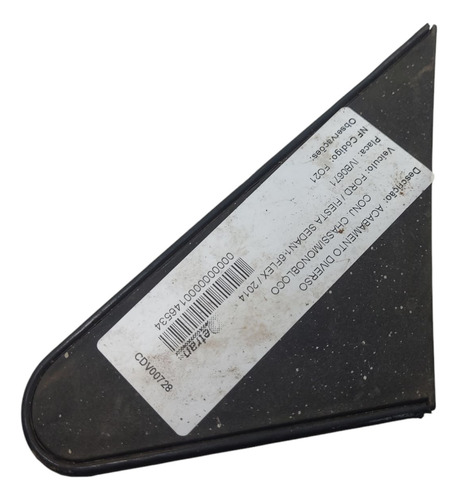 Moldura Externa Retrovisor Esquerdo Fiesta 2003 A 2013 (al)