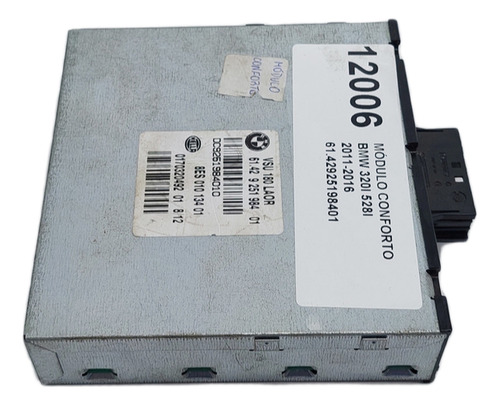 Modulo De Conforto Bmw 320i / 328i Ano 2011 A 2016