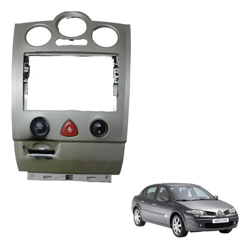 Moldura Painel Central Alerta Start Stop Megane 07 A 13