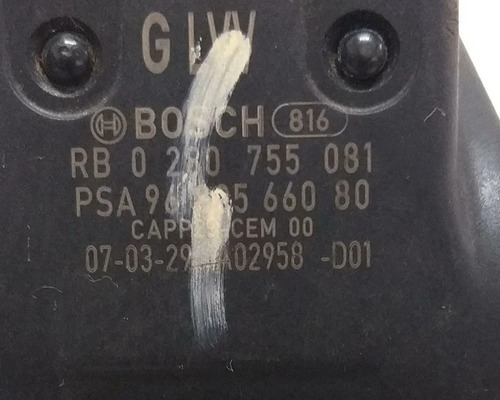 Pedal Acelerador Eletrônico 206 307 C4 2.0 07/11 9680566080