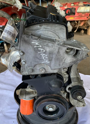 Motor Completo Nissan March Active 1.0 4c 74cv 2015 Flex