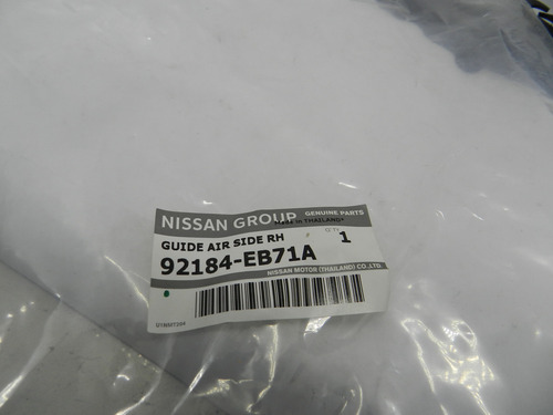 Defletor Borracha Lado Condesador Direito Nissan Frontier