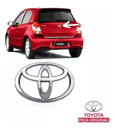 Emblema Tampa Traseira Toyota Etios 2012 A 2019 9097502064