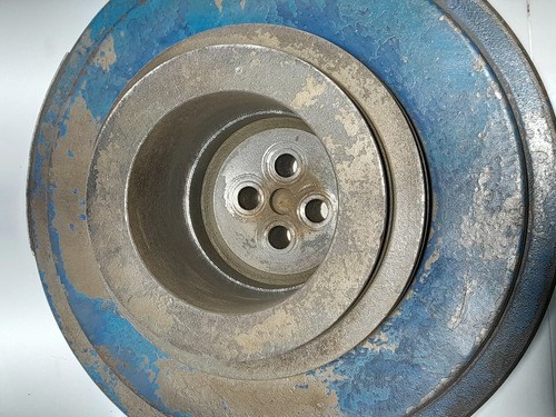 Polia Dupla Virabrequim Completa Mwm 229 226 Anti Vibratoria