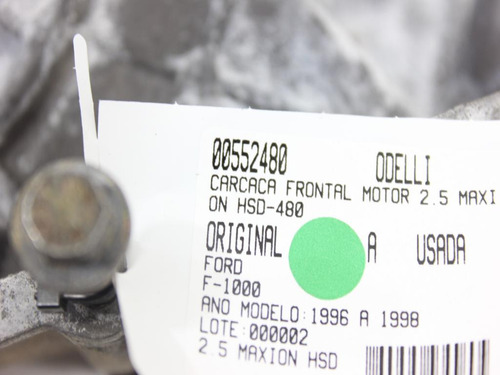Carcaça Frontal Motor 2.5 Maxion Hsd F-1000 96/98 Us (480)