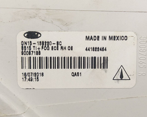 Farol De Milha Direito Ford Ecosport 2017 A 2020 90087065r