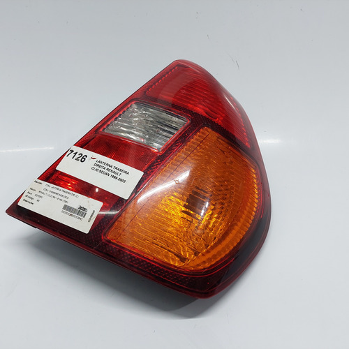 Lanterna Traseira Direita Renault Clio Sedan 2000 A 2003 