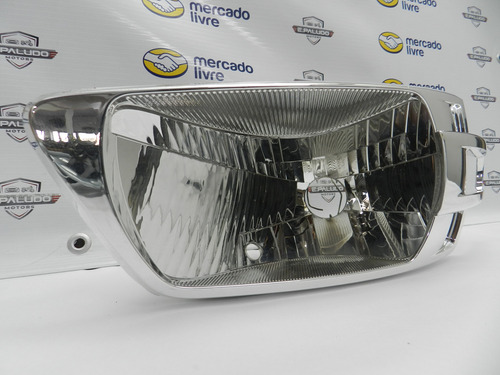 Carcaça Cromada Farol Direito H4 Vw Gol Saveiro Parati G4