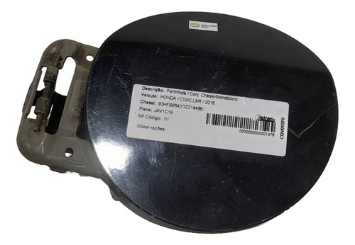 Portinhola Tampa Tanque Honda Civic 2012 2013 2014 2015 2016