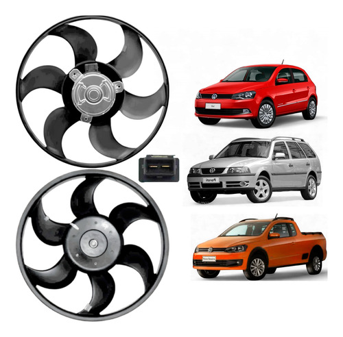 Eletroventilador Ventoinha Gol G2 G3 G4 Sem Ar Condicionado