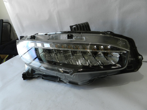 Farol Esquerdo Full Led Honda Civic G10 17/22 Com Detalhe