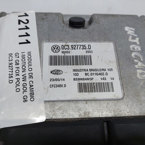 Módulo Cambio Auto Imotion Gol G6 G7 G8 Fox Polo (ver Plug)