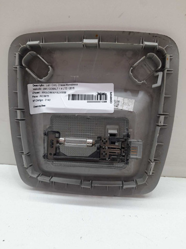 Luz Cortesia Gm Cobalt 2015