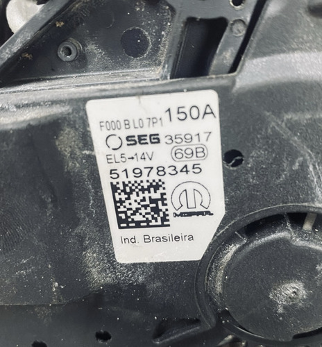 Alternador Jeep Renegade Fiat Toro 1.8 16 A 20 51978345