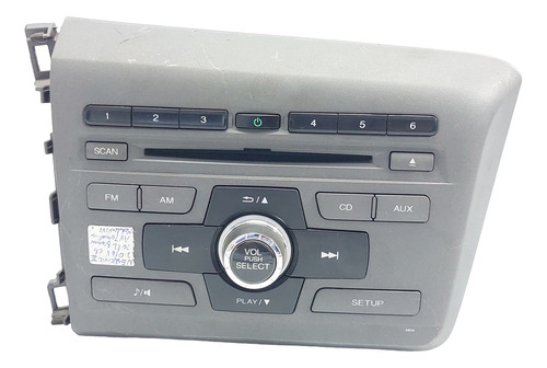Rádio Original  New Civic Ano 2012 A 2016 C/ Detalhes