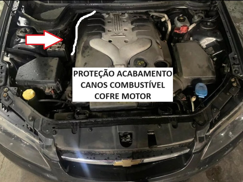 Proteção Canos Combustível Cofre Motor Gm Omega Cd 08/12