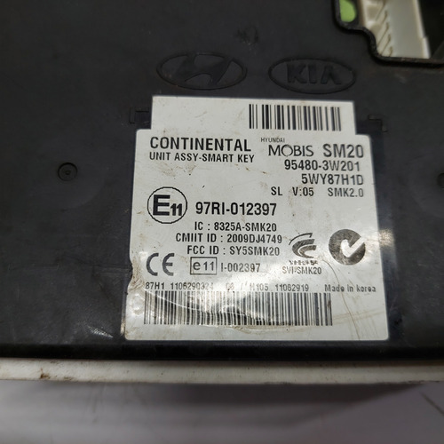 Módulo Smart Key Kia Sportage Ano 2011 A 2014