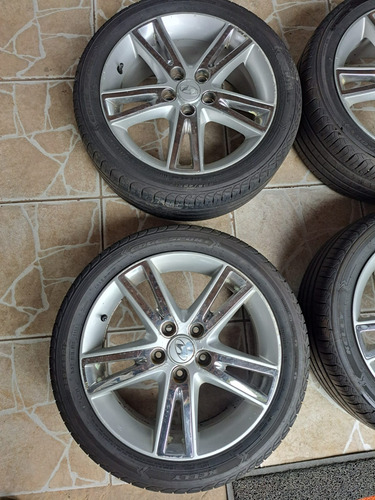 Jogo Roda Liga Aro 17 5x114 Hyundai I30 2011 2012 Sem Pneus