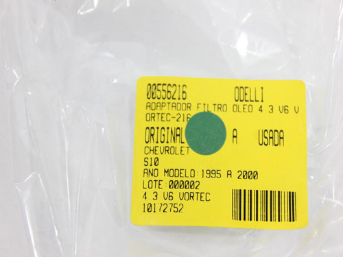 Adaptador Filtro Óleo 4.3 V6 Vortec S10 95/00 (216)