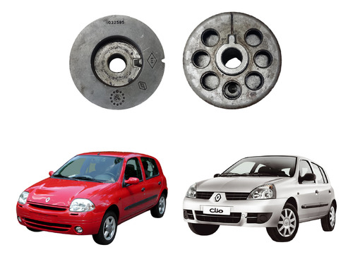 Polia Engrenagem + Encosto Virabrequim Clio 1.0 8v 99 A 12