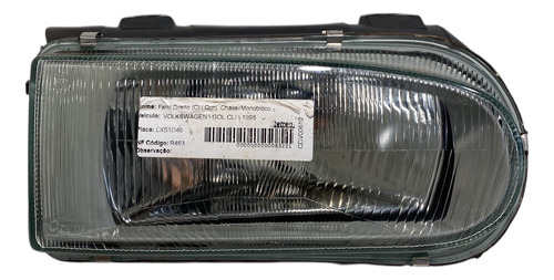 Farol Dianteiro Vw Gol Saveiro Parati G2 Lado Direito