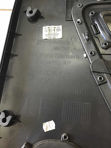 Forro De Porta Dianteira Esquerda Volkswagen Fox 19538*