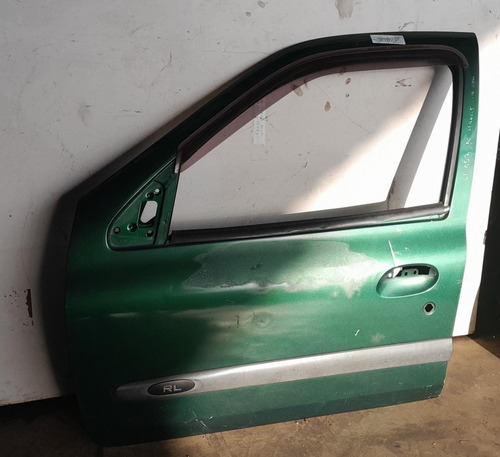 Porta Dianteira Esquerda Verde Renault Clio 4p 2000 A 2011