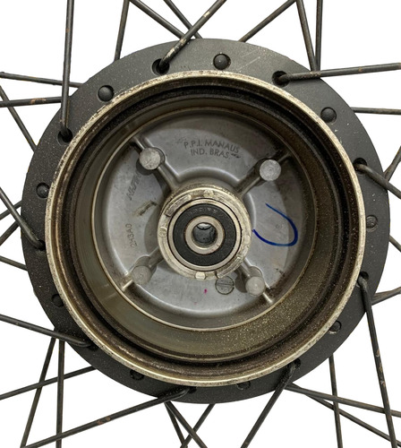 Roda Dianteira Yamaha Ybr 125 Factor C/pneu Lona Tambor