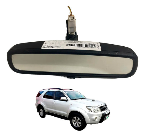 Retrovisor Interno Fotocrômico Hilux Sw4 Srv 2012