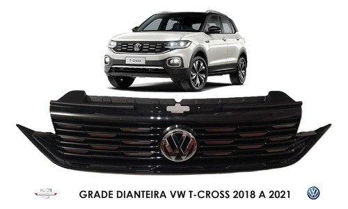 Grade Dianteira Vw T-cross 2018 A 2021 2gp853651a