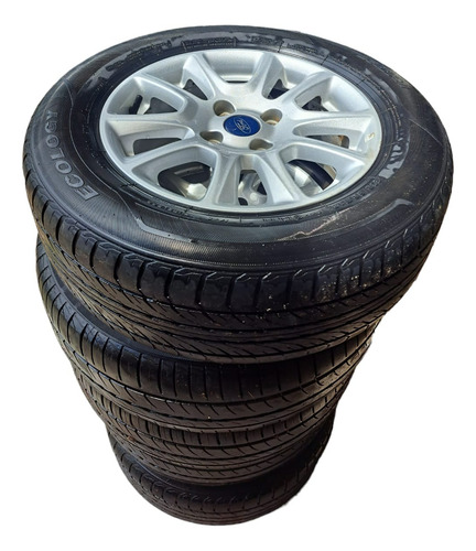 Jogo Roda Aro 15 4x108 Com Pneus Ecosport 2019 2020 2021