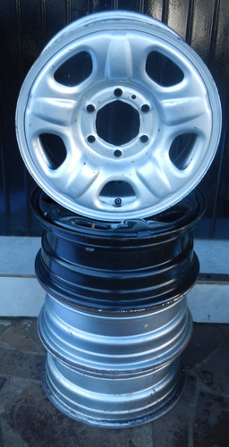 Jogo Roda Ferro Aro 16 6x139 S10 Trailblazer Hilux 12/16
