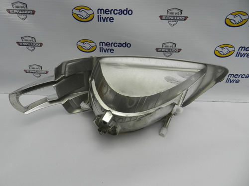 Carcaça Cromada Farol Direito H4 Vw Gol Saveiro Parati G4