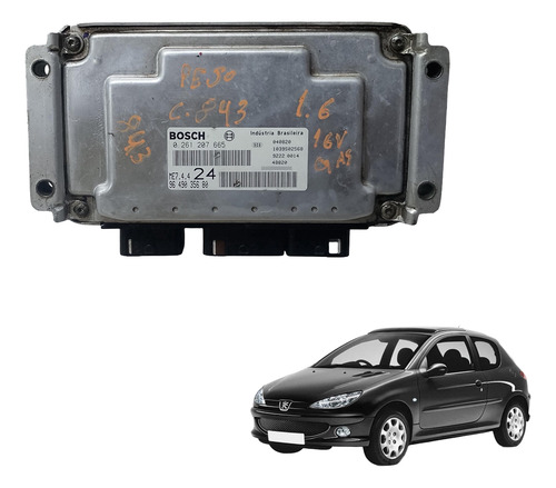 Módulo Injeção Peugeot 206 1.6 16v Gasolina 0261207665