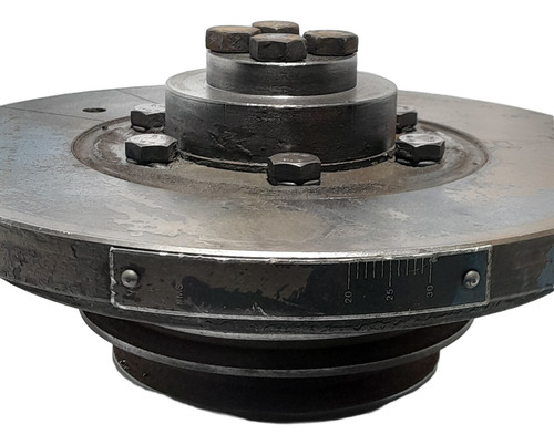 Polia Dupla Virabrequim Completa Mwm 229 226 Anti Vibratoria