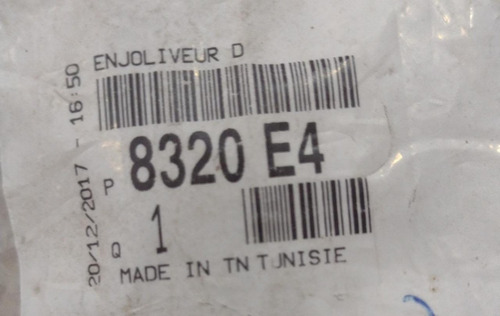 Friso Teto Lado Direito Citroen C3 2003/2012 8320e4