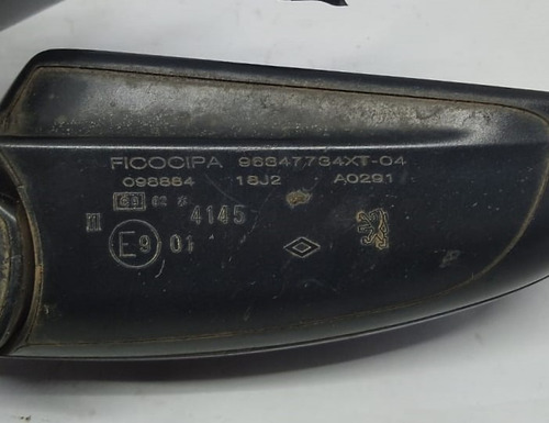 Retrovisor Elétrico Lado Direito Peugeot 307 2002 A 2004