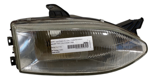 Farol Dianteiro Fiat Palio Strada Siena 96 A 02 Direito